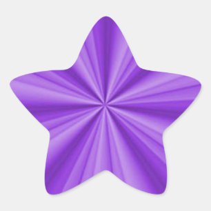 Purple Optical Illusion Star Sticker