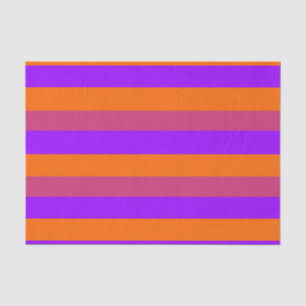 Purple, Orange and Pink Stripes Tissue Paper