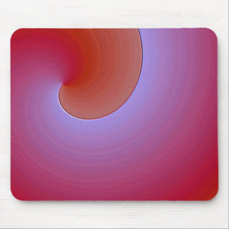 purple orange  glaze look - modern abstract mouse pad