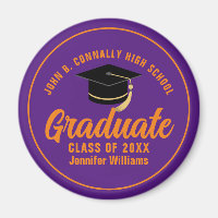 Purple Orange Graduate Custom 2024 Graduation