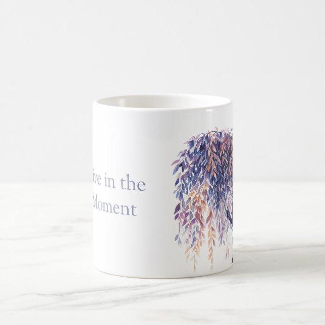 Purple Orange Leaves Tree Coffee Mug (Center)