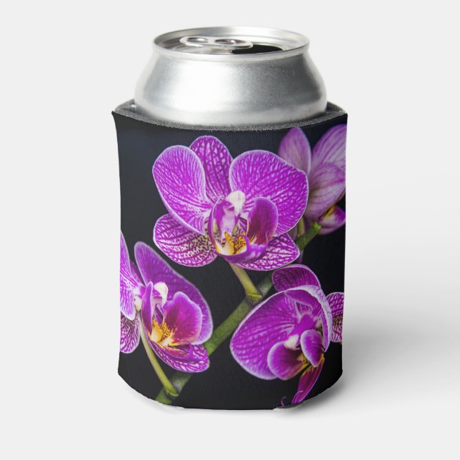 Purple orchid can cooler (Can Back)
