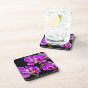 Purple orchid coaster