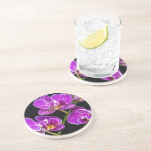 Purple orchid coaster