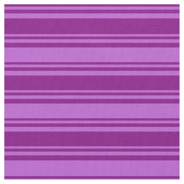 Purple & Orchid Coloured Lines/Stripes Pattern Fabric (Close Up)