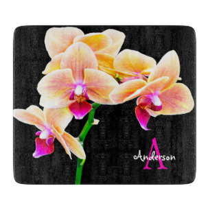 Purple Orchid Cutting Board