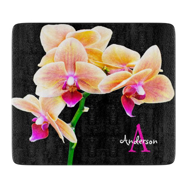 Purple Orchid  Cutting Board (Front)