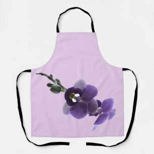 Purple orchid flower, All-Over Print Apron