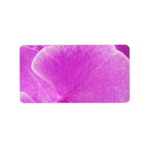Purple Orchid Flower Fresh Natural Label