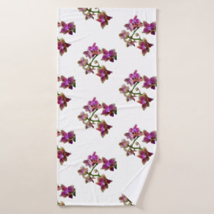 PURPLE ORCHID FLOWER Towel