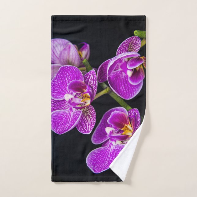 Purple orchid hand towel (Hand Towel)