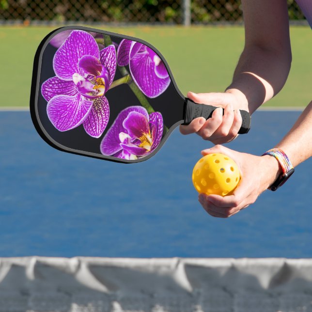 Purple orchid pickleball paddle (Insitu)