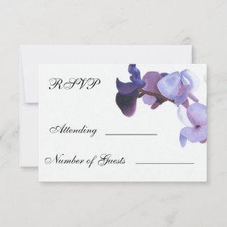 purple orchid rsvp cards