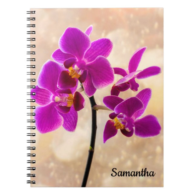 Purple Orchid Spiral notebook (Front)