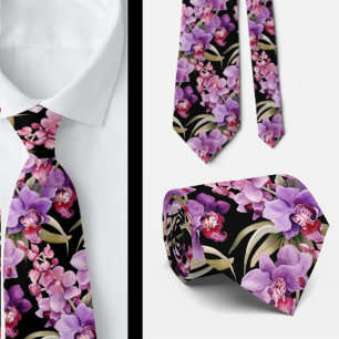 Purple Orchid Tie