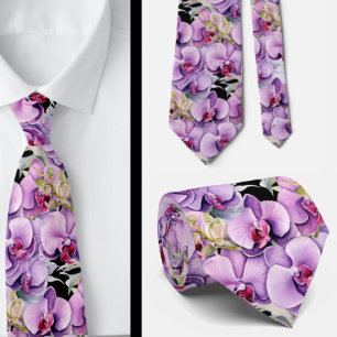 Purple Orchid Tie