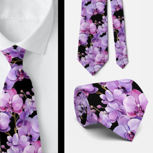 Purple Orchid Tie