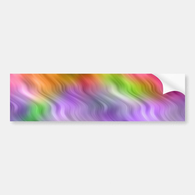 Purple Orchid Wavy Texture Bumper Sticker (Front)