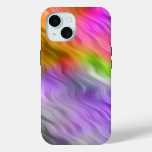 Purple Orchid Wavy Texture iPhone 15 Case