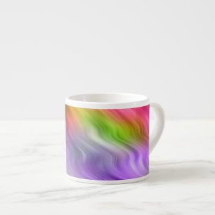 Purple Orchid Wavy Texture Espresso Cup