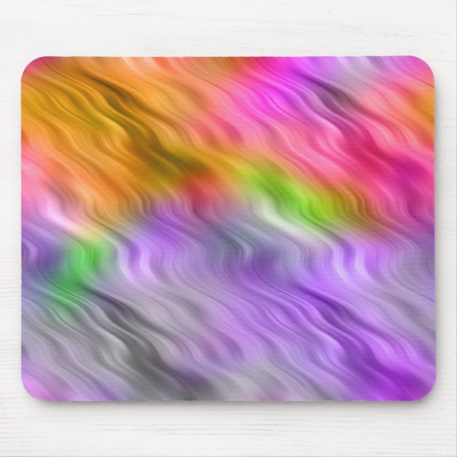 Purple Orchid Wavy Texture Mouse Pad (Front)