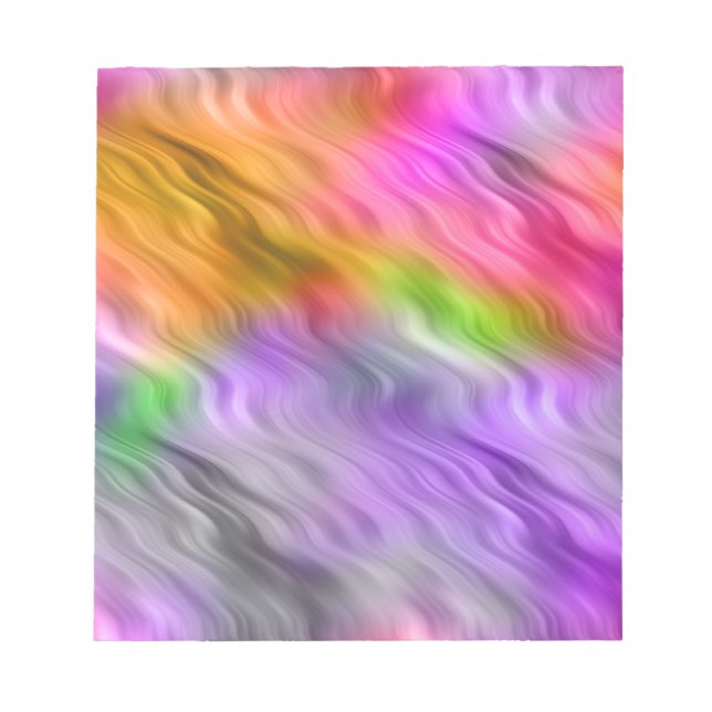 Purple Orchid Wavy Texture Notepad (Front)
