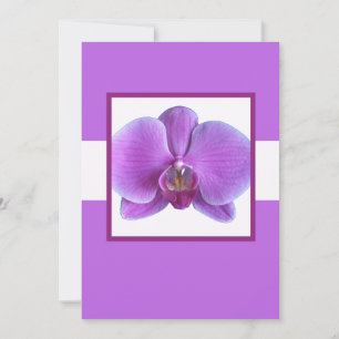 Purple Orchid Wedding Invitation