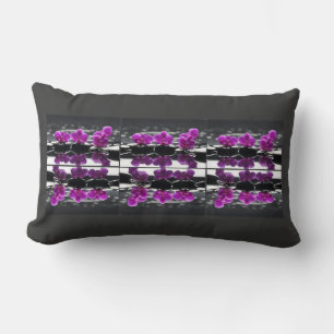 Purple Orchids  Lumbar Cushion