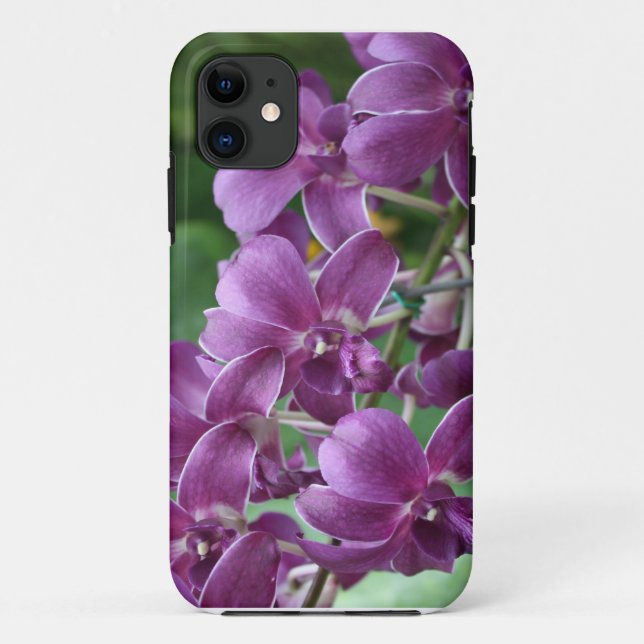 Purple Orchids Tropical Flower Case-Mate iPhone Case (Back)