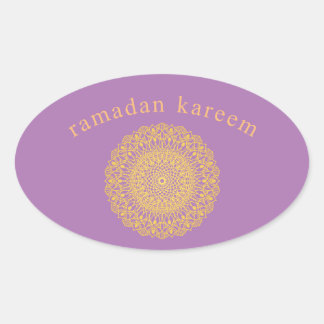  purple oriental ornament  ramadan kareem sticker