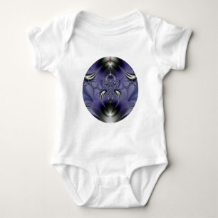 Purple Ornament Baby Bodysuit