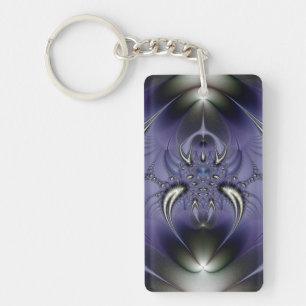Purple Ornament Key Ring