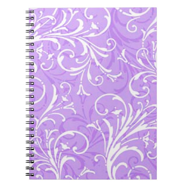Purple Ornamental Spiral Notebook (Front)