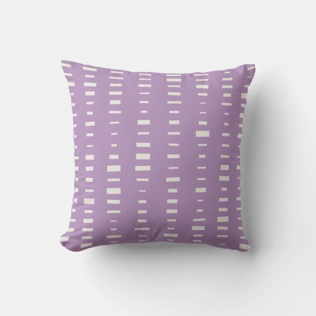Purple Outdoor Pillows - Block Stripe (Front)