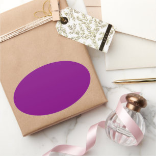 Purple Oval Sticker