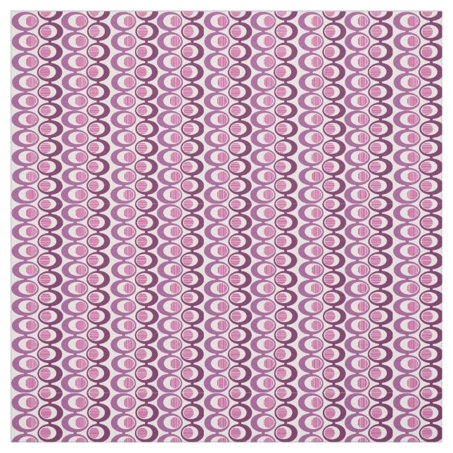 Purple Oval Strings  Fabric (Swatch)