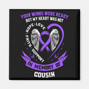 Purple overdose awareness day items in memory of c magnet
