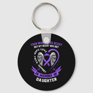 Purple Overdose Awareness Day Items In Memory Of D Key Ring