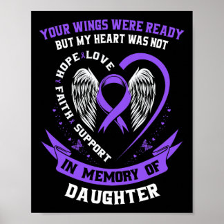 Purple Overdose Awareness Day Items In Memory Of D Poster