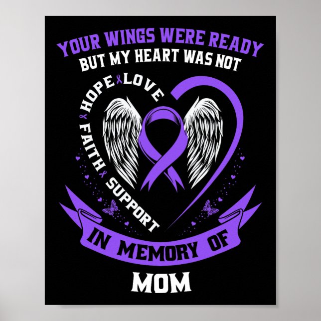 Purple Overdose Awareness Day Items In Memory Of M Poster (Front)