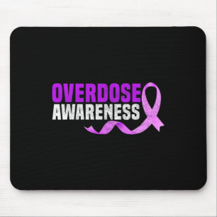 Purple Overdose Awareness Gifts Opioid Survivor Ri Mouse Pad