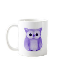 Purple Owl Coffee Mug
