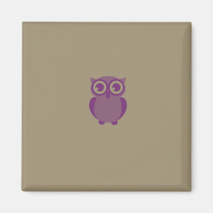 Purple Owl Magnet