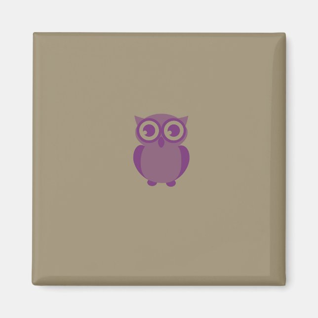 Purple Owl Magnet (Front)