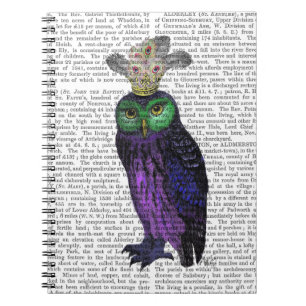 Purple Owl Notebook