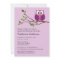 Purple Owl on Branch Baby Girl Shower