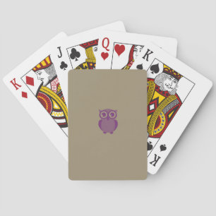 Purple Owl Playing Cards