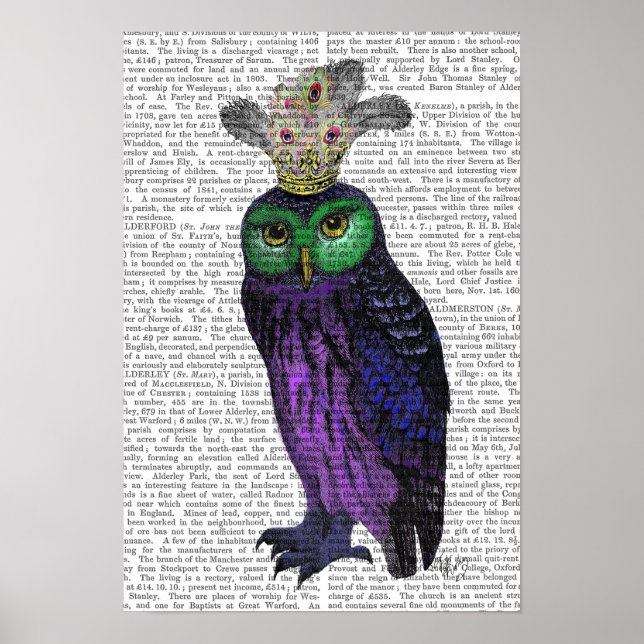 Purple Owl Poster (Front)