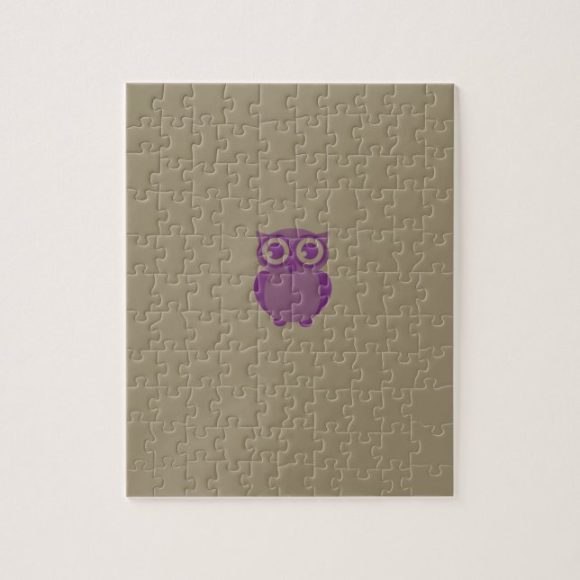 Purple Owl Puzzle (Vertical)