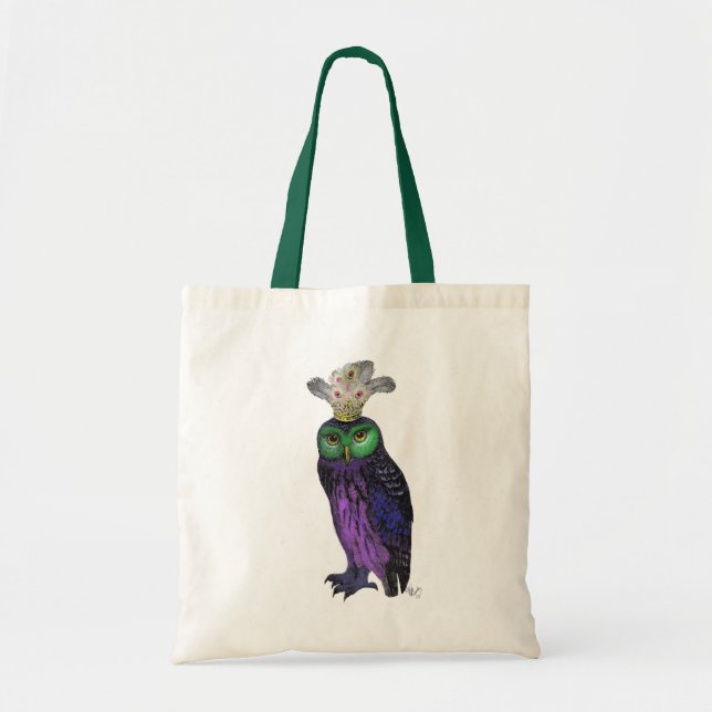 Purple Owl Tote Bag (Front)